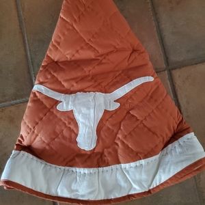 Texas Longhorn quilted tree skirt